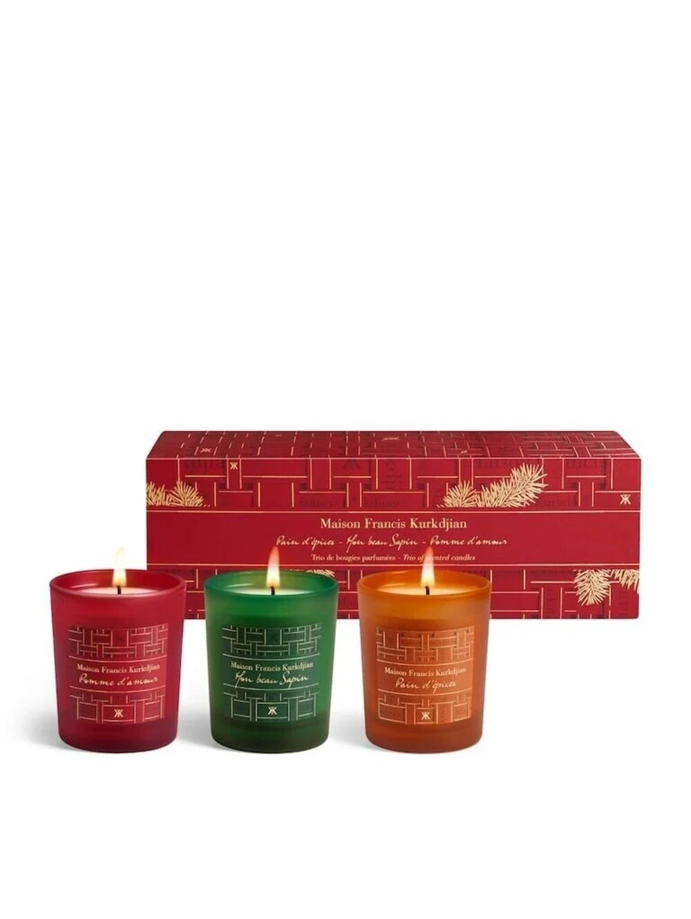 105$ Maison Francis Kurkdjian Holiday Candle Trio, 3 X 2.6 Oz Size OS